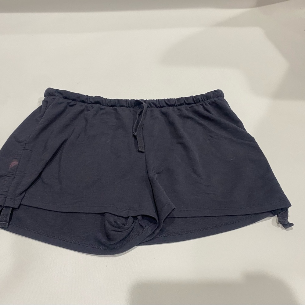 Black Drawstring Short and blue-ish pair of adore me shorts. Both size womens L - Picture 4 of 6
